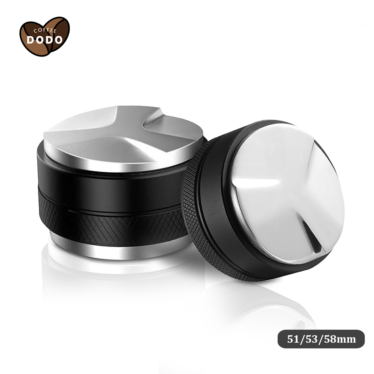 Tamper ocd 51mm / 53mm / 58mm tamper nén cà phê 2 đầu dụng cụ dàn đều và nén cà phê espresso chất liệu inox 304 dodo