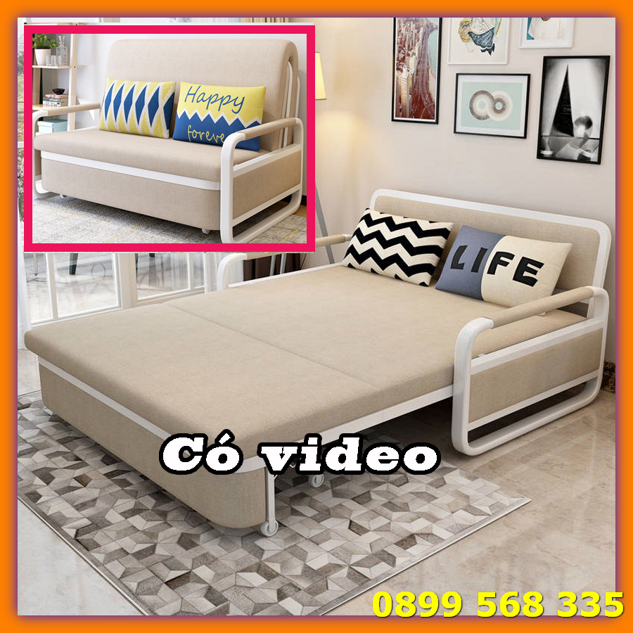 [Trả góp 0%]Giường ngủ Sofa giường gấp gọn thông minh cao cấp có ngăn chứa đồ 1m2 x 1m9 Giường gấp gọn đa năng Ghế sofa giường đa năng Sofa kiêm giường sang trọng hiện đại
