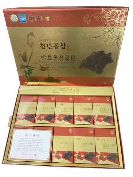 Genuine Korean CHUNNYEON fermented honey soaked red ginseng 200g box
