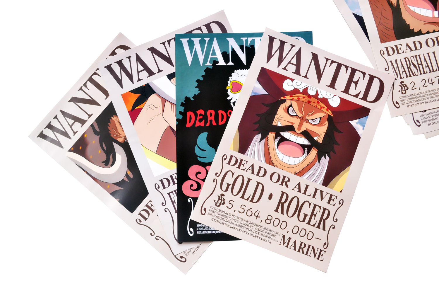 [7-11/12 VOUCHER 8%][thanh lý bán lỗ] Bộ 8 tấm poster Anime - One Piece Wanted [AAM] [PGN23]