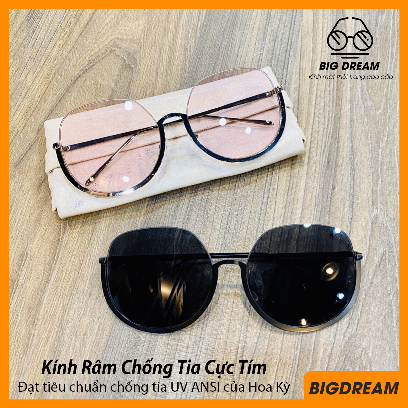 Mắt kính thời trang nữ chống tia UV cao cấp BDDR9092 - Kính mát kiểu nửa gọng độc đáo hiếm lạ - Bảo hành 12 tháng 1 đổi 1 - Tặng kèm hộp + Khăn lau