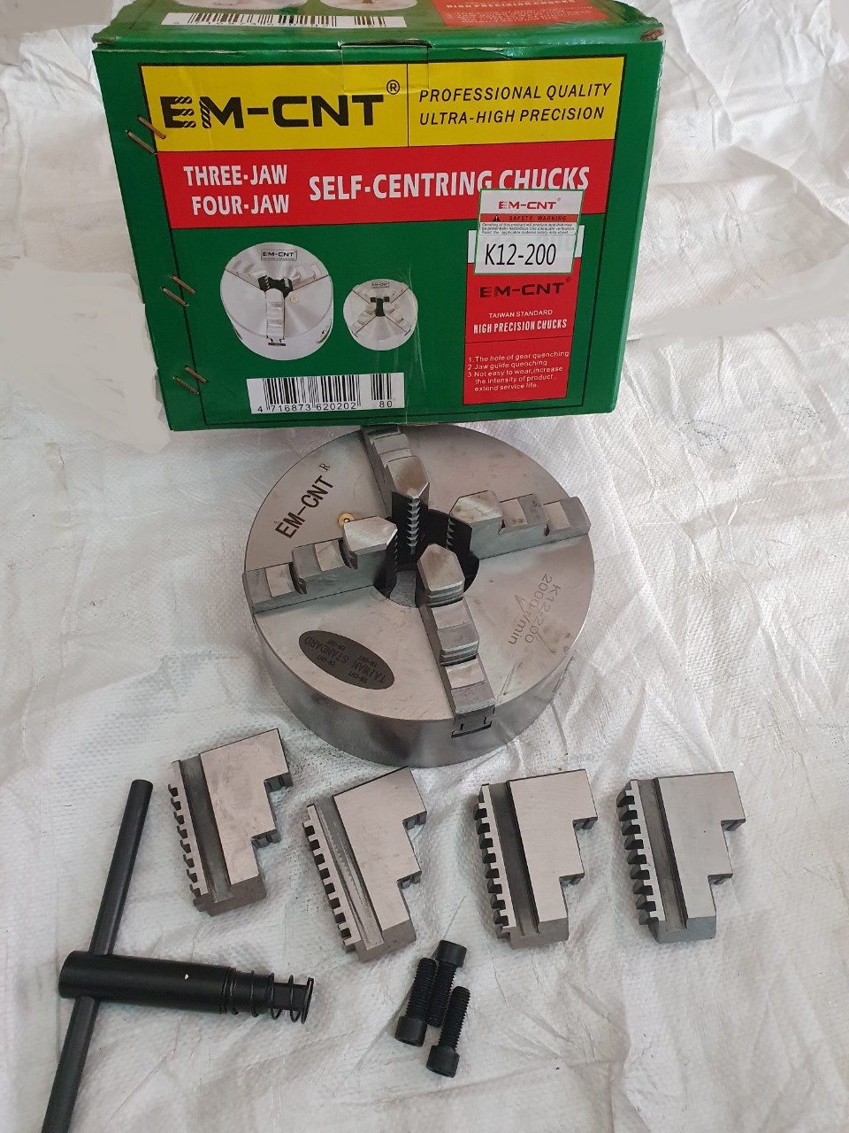 MÂM CẬP MÁY TIỆN CAO CẤP 4 CHẤU EM-CNT ĐÀI LOAN - K12-200