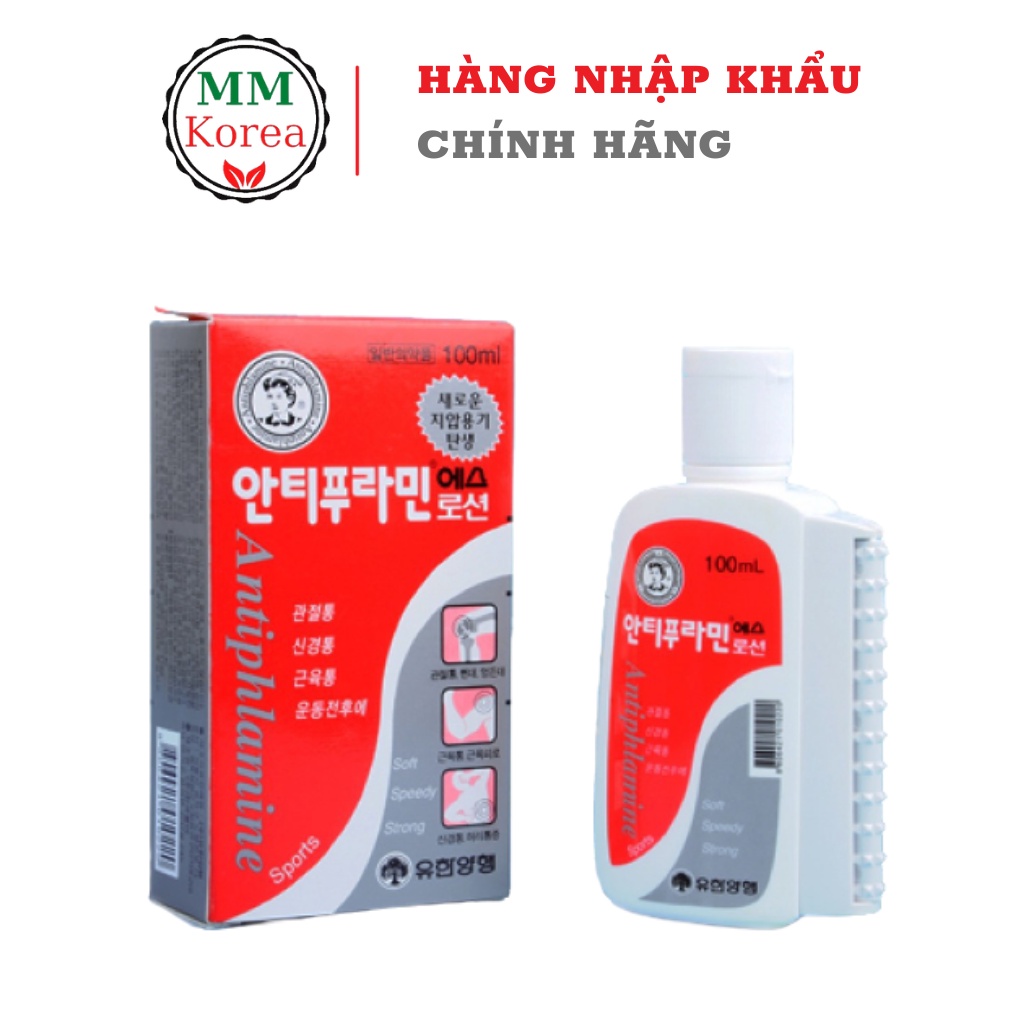 Dầu nóng Hàn Quốc Antiphlamine 100ML - Dầu Nóng Xoa Bóp chính hãng