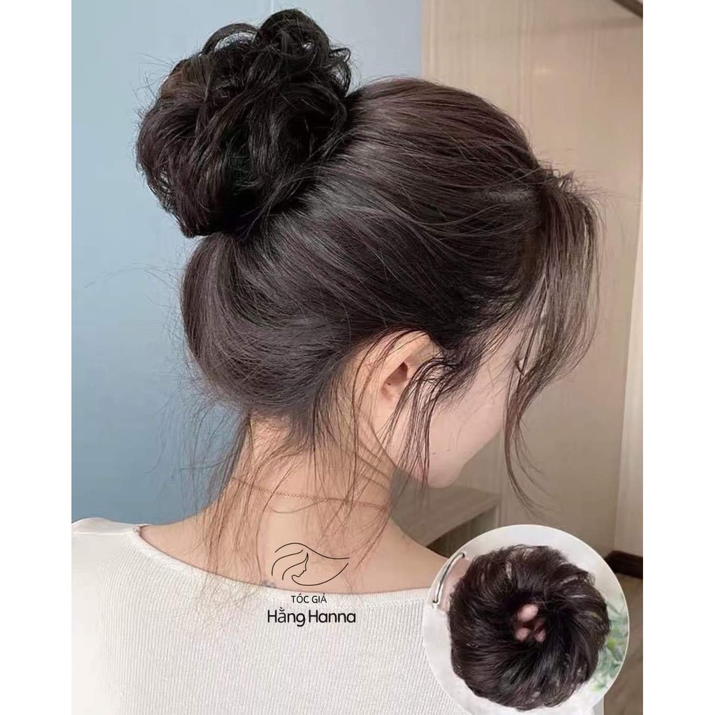 [Mã FAXANH245 giảm 10K đơn 50K] [ Hàng hót ] .Tóc giả nữ bối rối, búi cột xoăn