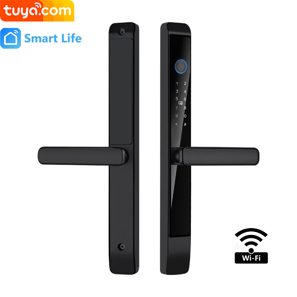 Khóa vân tay TUYA, Smart Life cửa nhôm NK06