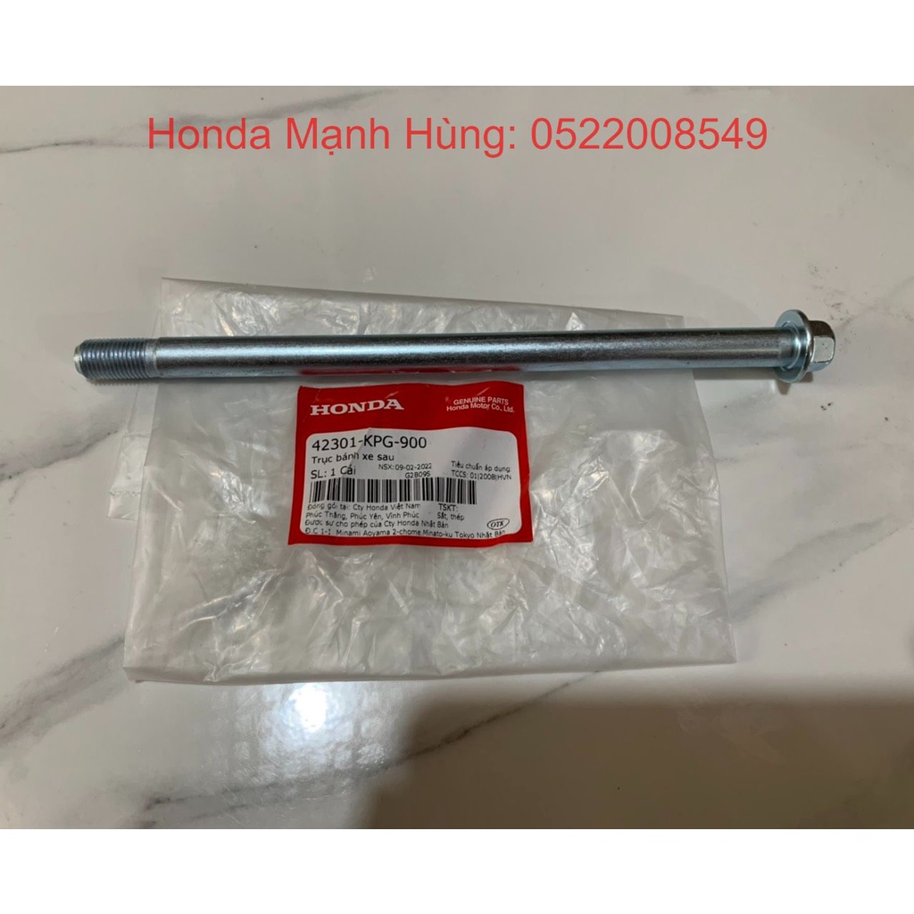Trục bánh xe sau wave rs 100, future neo, future 125