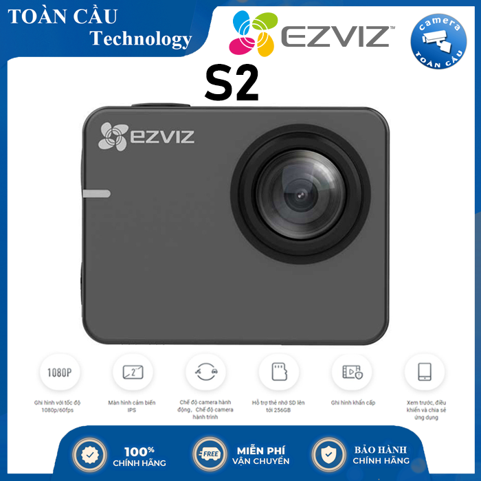 Action Camera Ezviz S2 – Hàng Chính Hãng