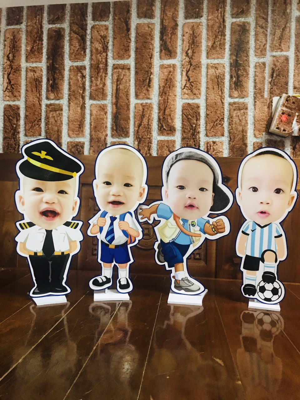 Chibi trang trí sinh nhật cho bé trai