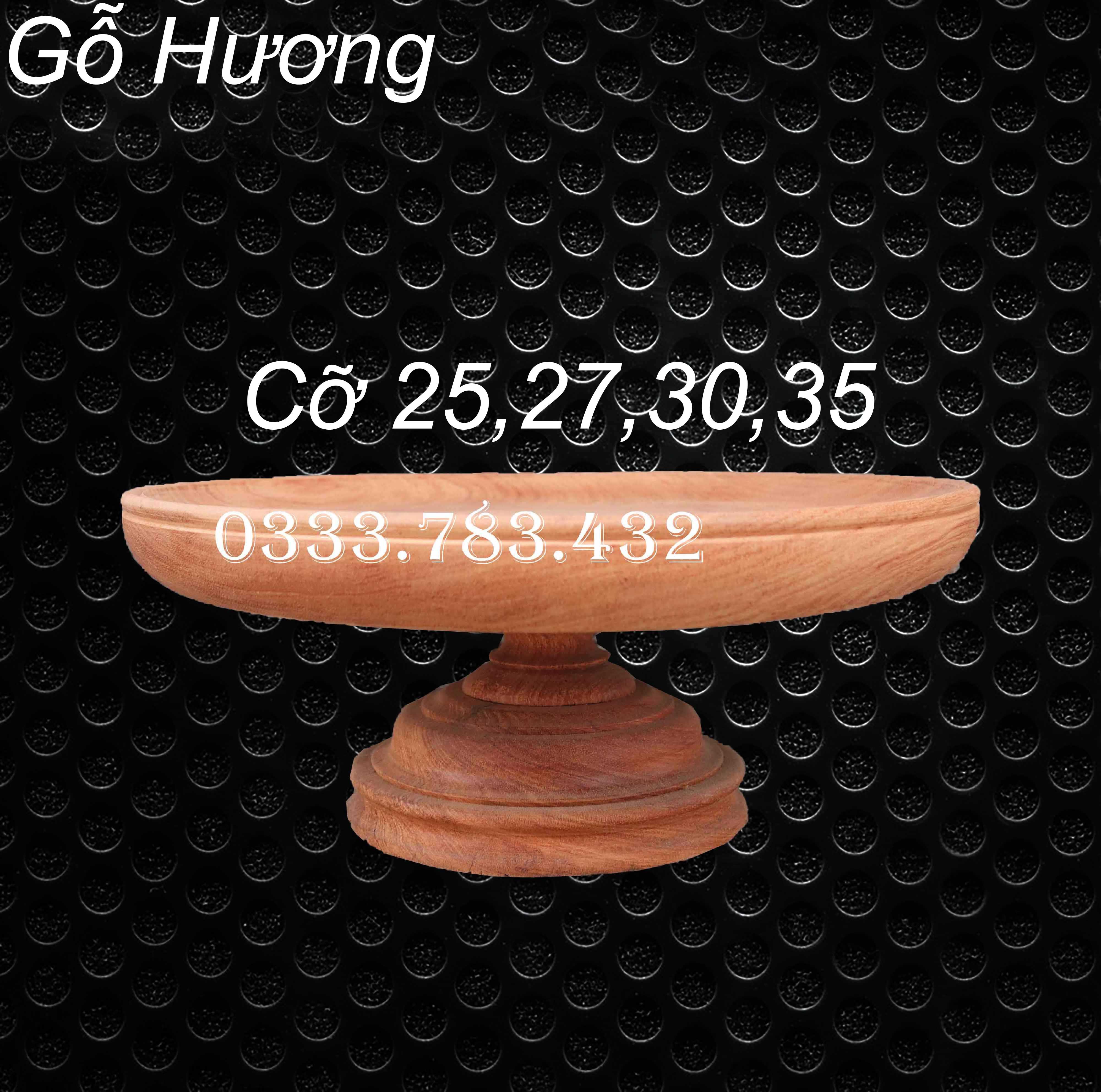 MÂM BỒNG THỜ NGŨ QUẢ-ĐĨA THỜ GỖ HƯƠNG ĐÁ NGUYÊN KHỐI