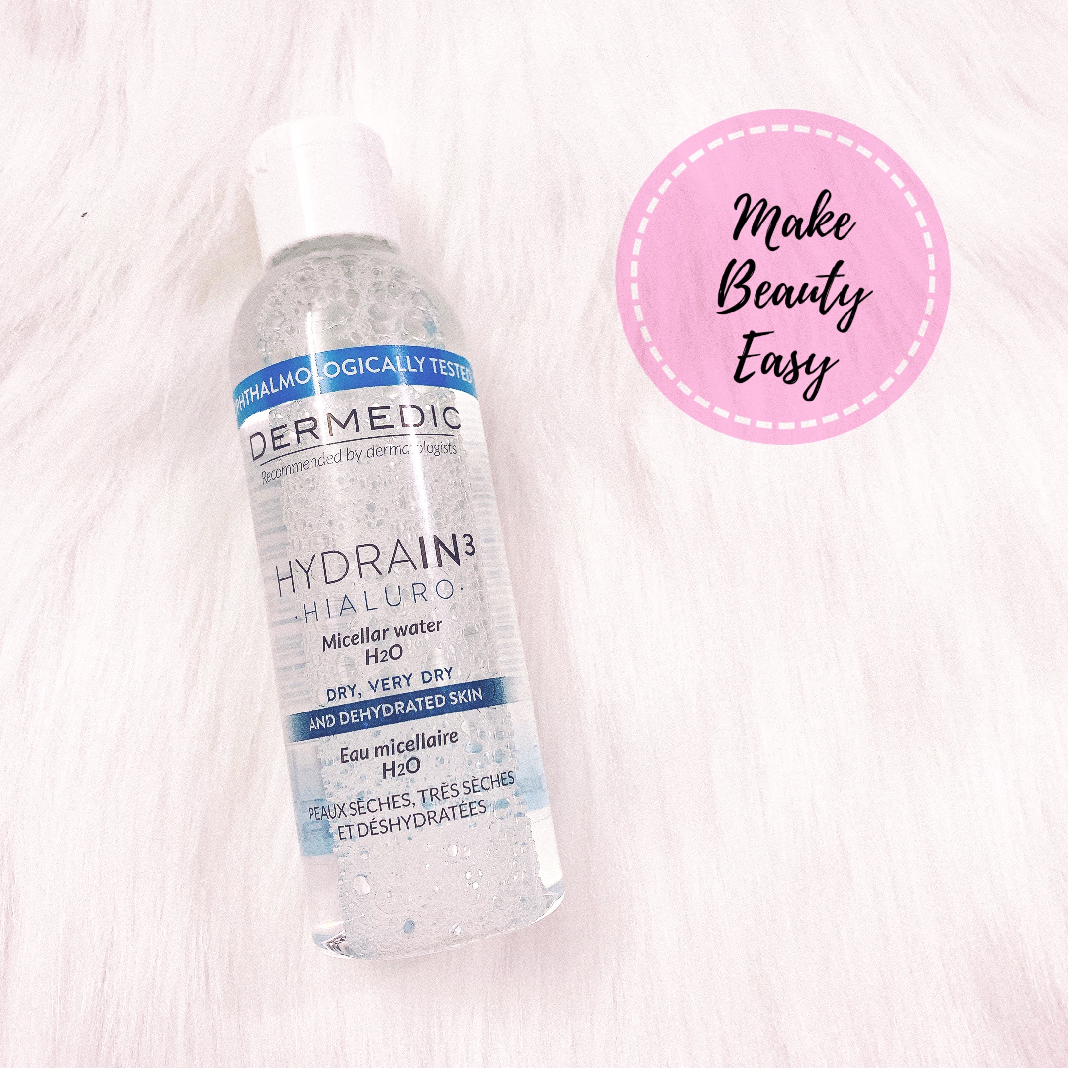 NƯỚC TẨY TRANG DÀNH CHO DA KHÔ MẤT NƯỚC DERMEDIC HYDRAIN3 Micellar Water H2O