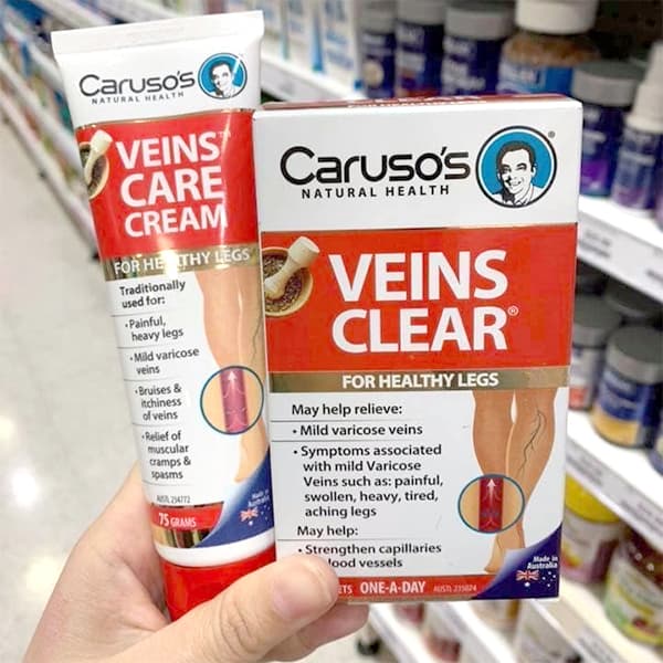 Sản phẩm hỗ trợ suy giãn tĩnh mạch Caruso s Veins của Úc