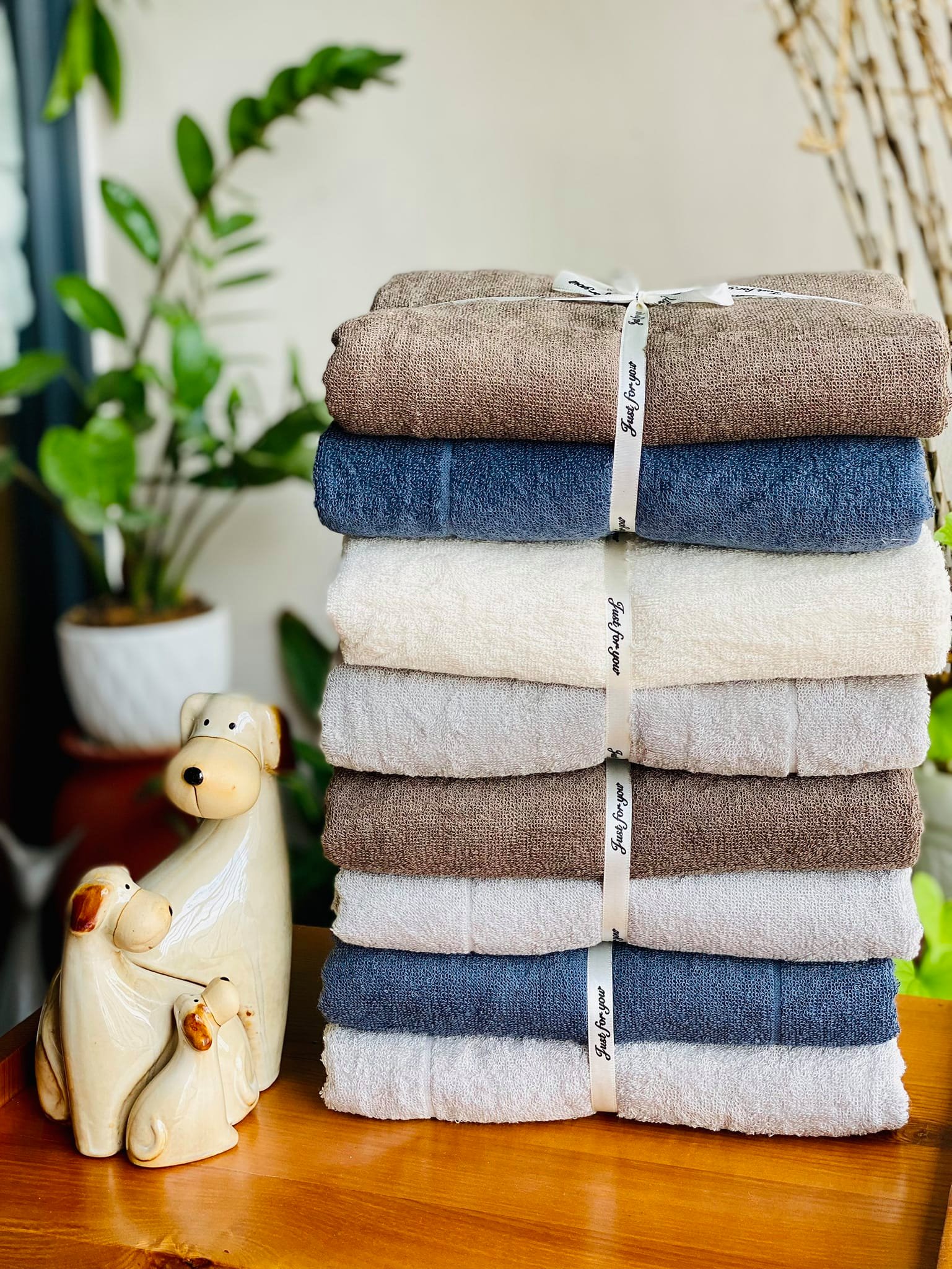 Set 2c khăn tắm Muji cotton organic xuất Nhật