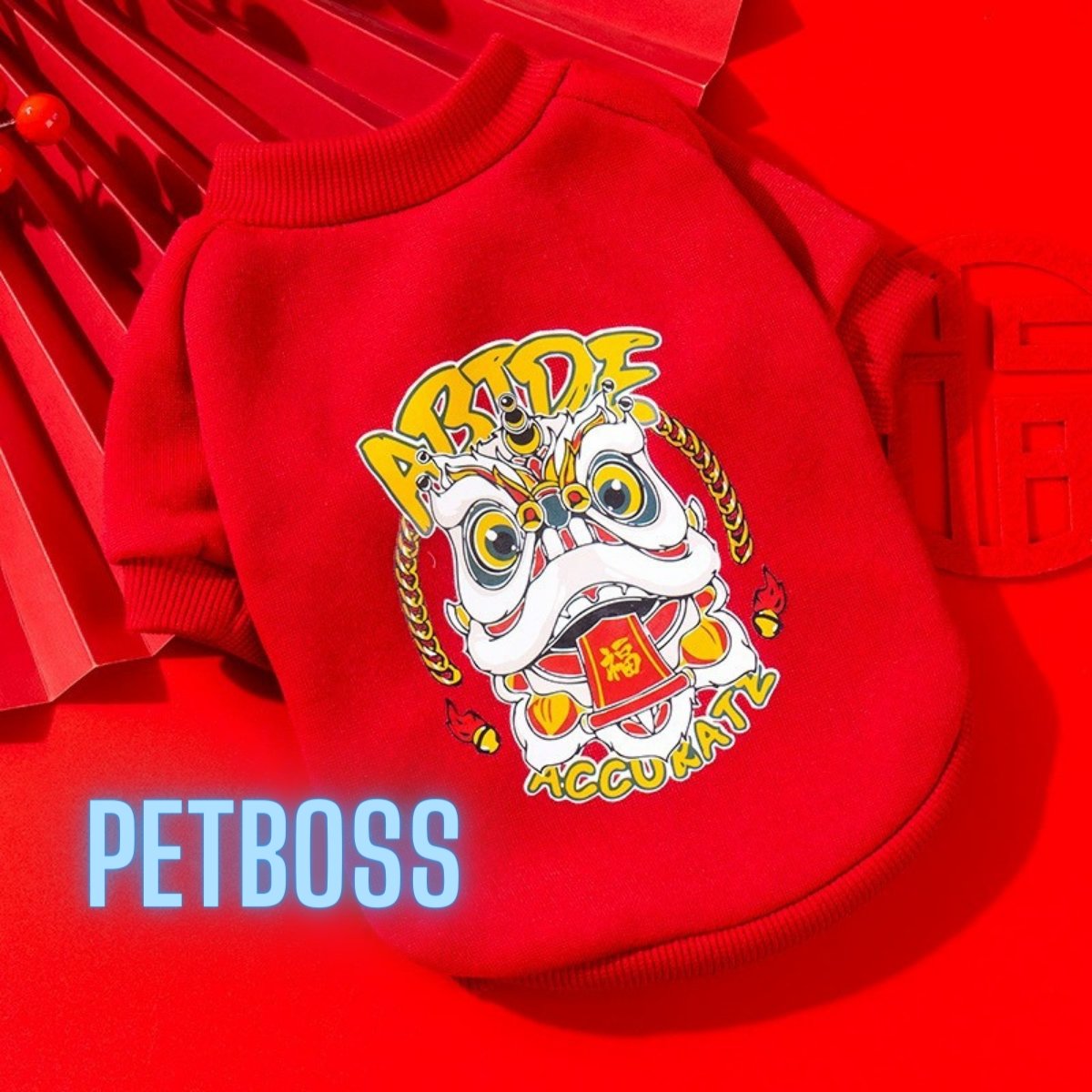  ÁO TẾT CHO CHÓ MÈO THÚ CƯNG CHẤT NỈ ẤM ÁP CHO THÚ CƯNG TỪ 1.5KG 