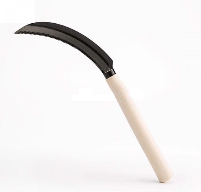 Lưỡi liềm, lưỡi hái căt cỏ cán dài 20cm như hình