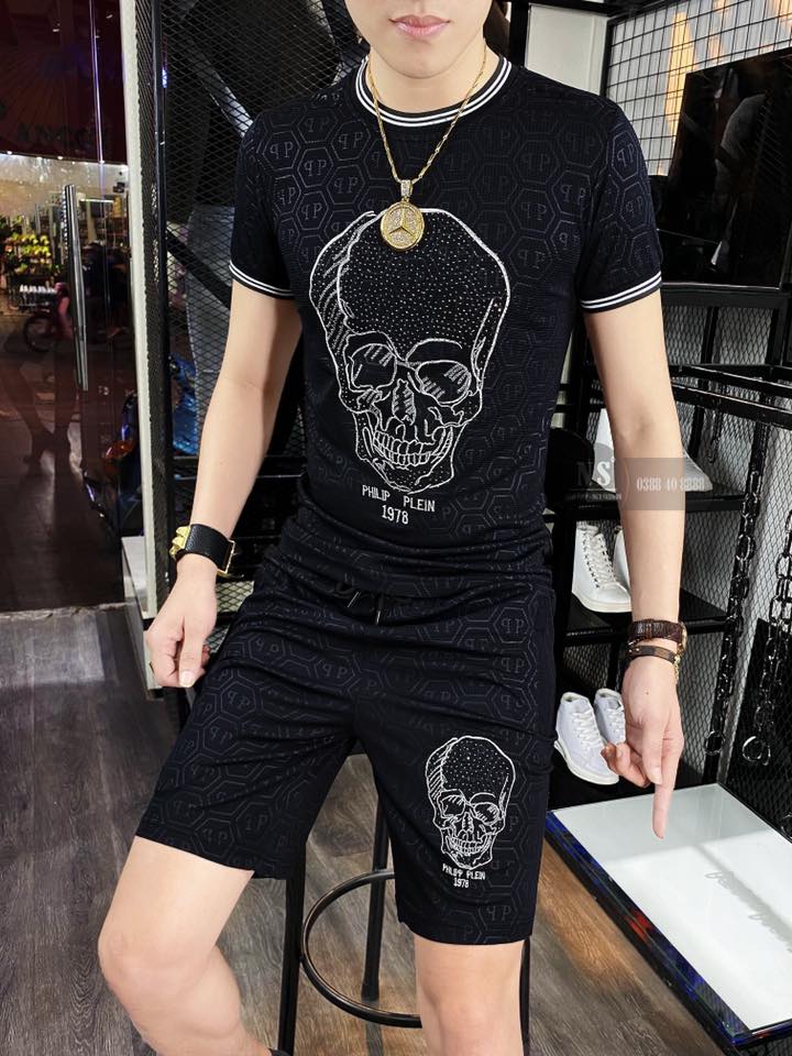 Sét Bộ Thun Nam, Bộ Quần Áo Thế Thao Nam Cộc Tay Chất Liệu Thun Lạnh Mềm Mịn In Logo - MenFashion68 - BN32