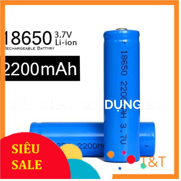 Pin sạc 18650 lsy công suất thực 2200mah cho box sạc, đèn pin đội đầu, quạt, mic, cell laptop...