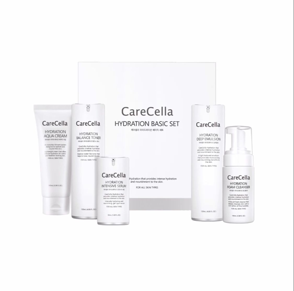 Bộ sản phẩm chăm sóc da cơ bản CareCella Hydration Hàn Quốc - date 2025