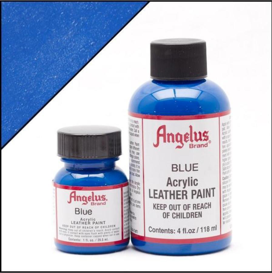 Màu Angelus Acrylic Leather Paint (Xanh da trời) - Màu sơn vẽ cho da, vải - màu custom giầy, túi chuyên dụng