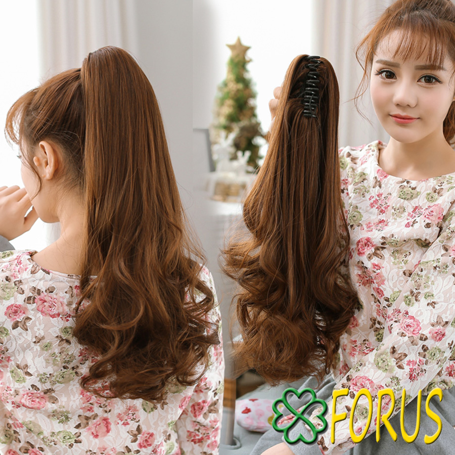 Tóc giả ngoạm xoăn đuôi 56-63cm QCT09 ❤️FREESHIP❤️ quặm tóc giả nữ xoăn dài, kẹp ngoạm tóc giả nữ, tóc giả ngoạm xoăn dài Sỉ 55k