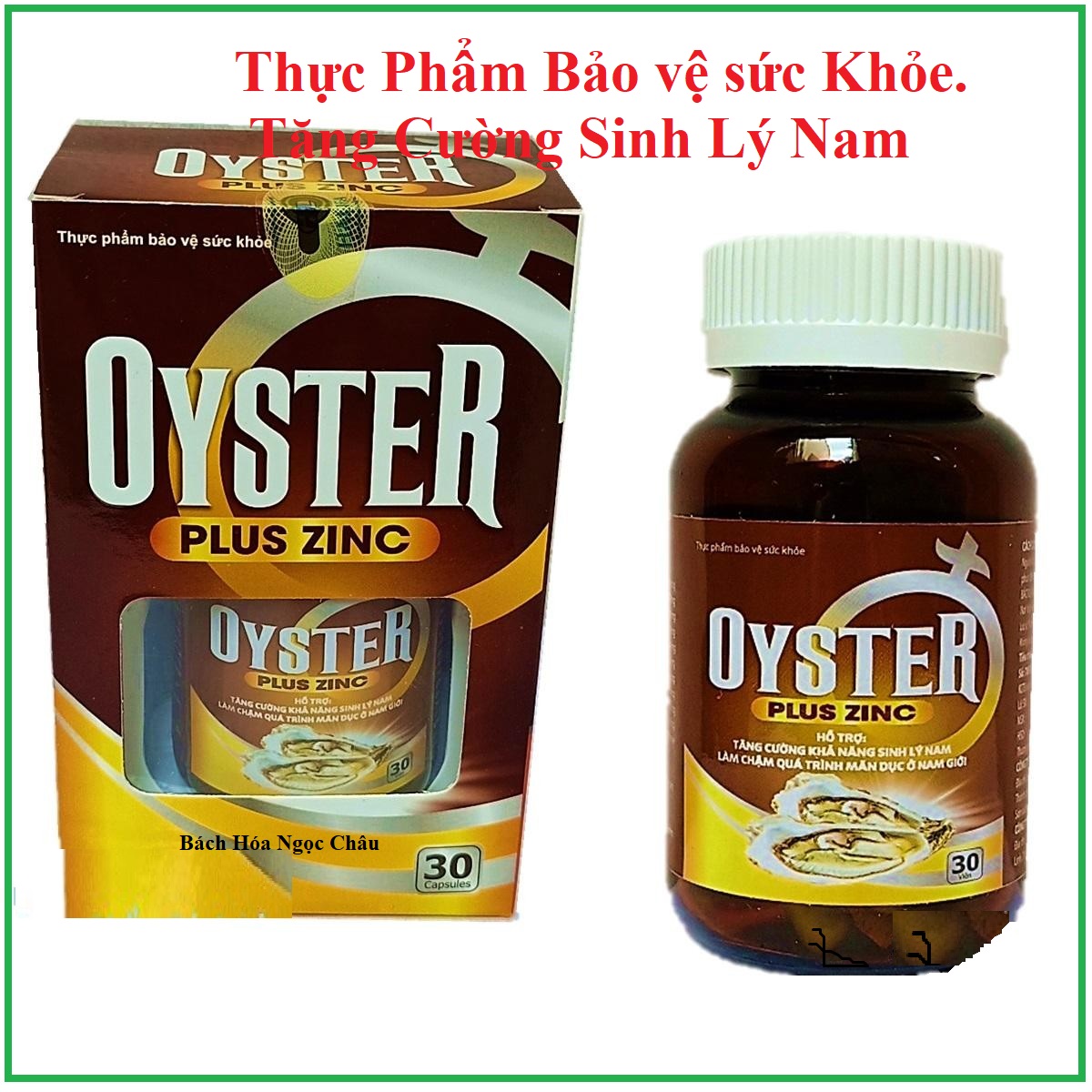 HàuBiển Oyster Plus Zinc -Tăng Cường Sinh Lý nam