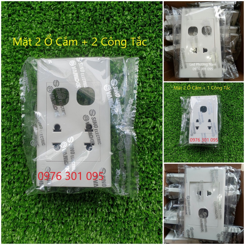 Mặt ổ cắm + công tắc