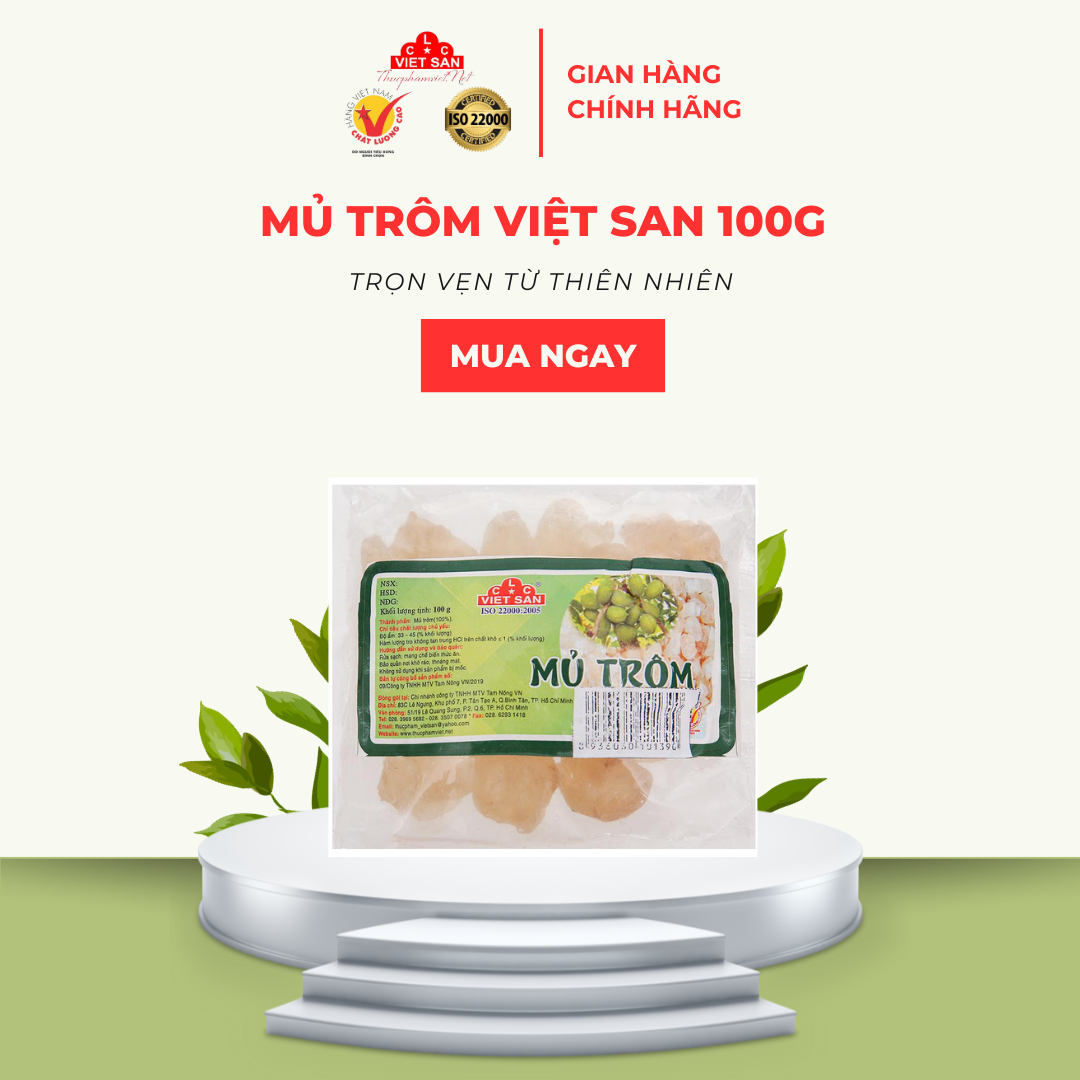 Mủ Trôm Việt San gói 100g
