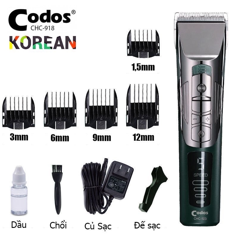 Tông đơ cắt tóc Codos CHC923 cao cấp Máy cắt tóc hớt tóc chuyên nghiệp