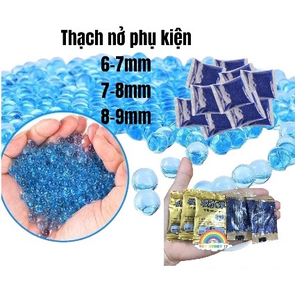 Thạch nở - hạt nở loại 6mm -7mm - 8mm - 9mm - 11mm phụ kiện đồ chơi cho trẻ em