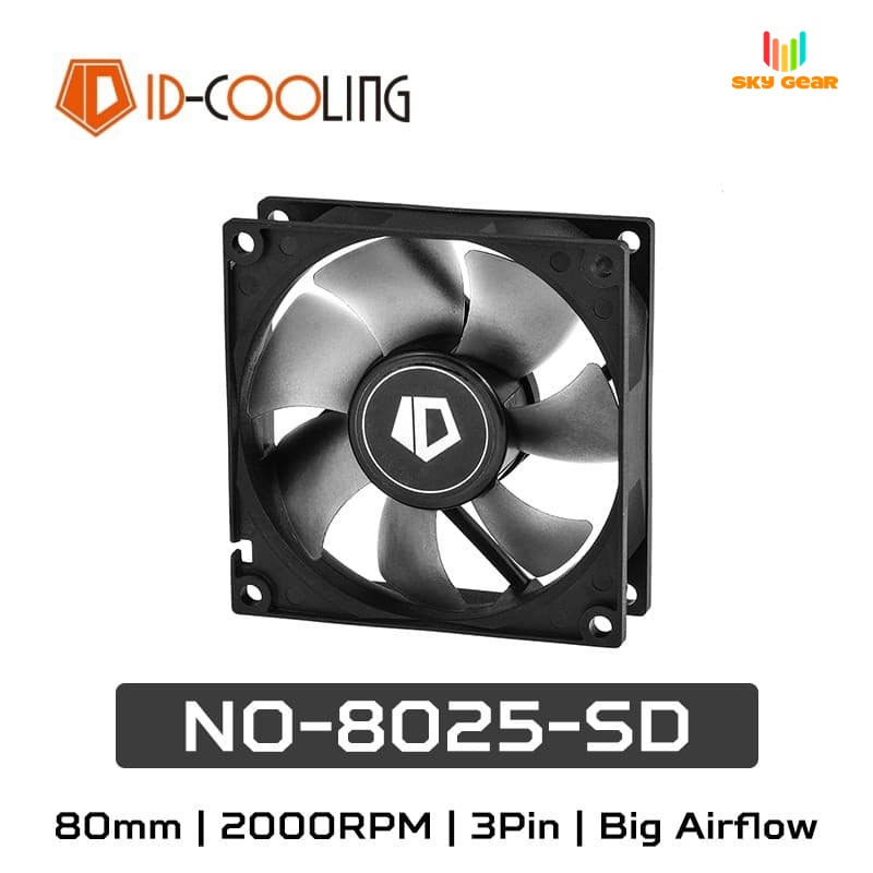 Quạt tản nhiệt ID-Cooling NO-8025-SD, Fan 8cm