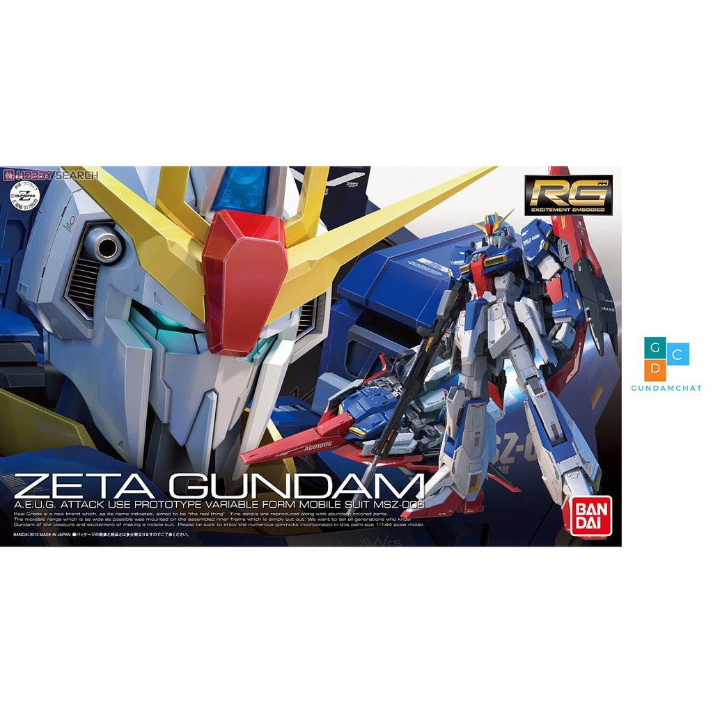 Mô hình lắp ráp RG MSZ-006 Zeta Gundam Bandai - GDC 4573102615992