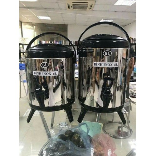 BÌNH GIỮ NHIỆT Ủ TRÀ SỮA INOX từ 8L