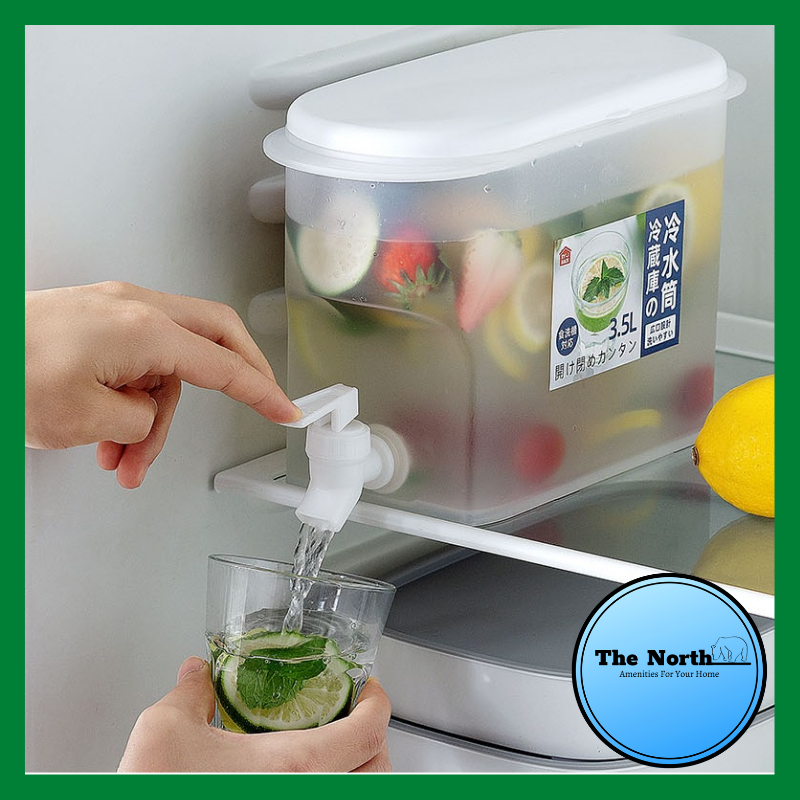 Bình Đựng Nước Tủ Lạnh 3.5L - Bình Nước Có Vòi Để Tủ Lạnh Bằng Nhựa Cao Cấp