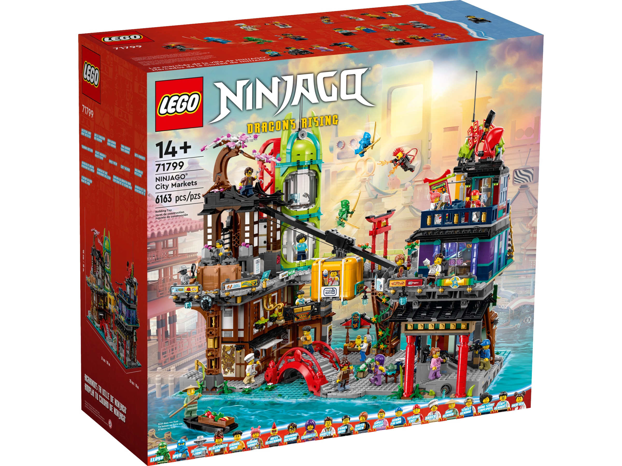 BRICK4U - LEGO  NINJAGO - 71799 - KHU CHỢ SÔI ĐỘNG CỦA NINJAGO CIY - NINJAGO CITY MARKETS