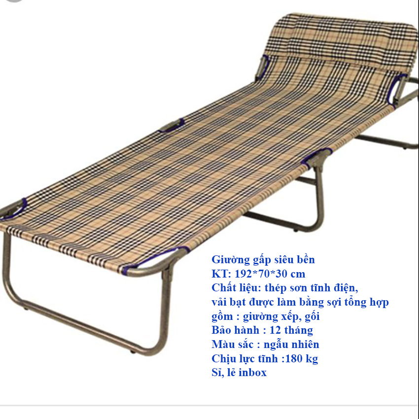 Giường gấp văn phòng, giường xếp ngủ trưa, ghế bố