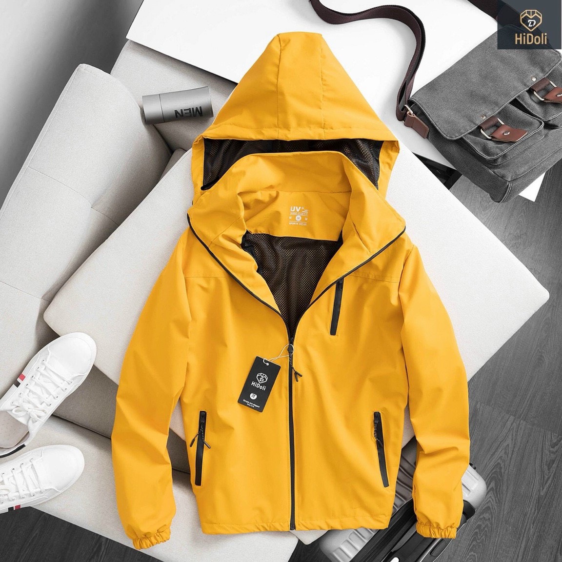 (𝐇𝐚̀𝐧𝐠 𝐂𝐡𝐮𝐚̂̉𝐧 Đ𝐞̣𝐩)Áo Khoác Gió Nam-Nữ Lót Lưới Vải Xịn co dãn Chống Nước, Chống Gió