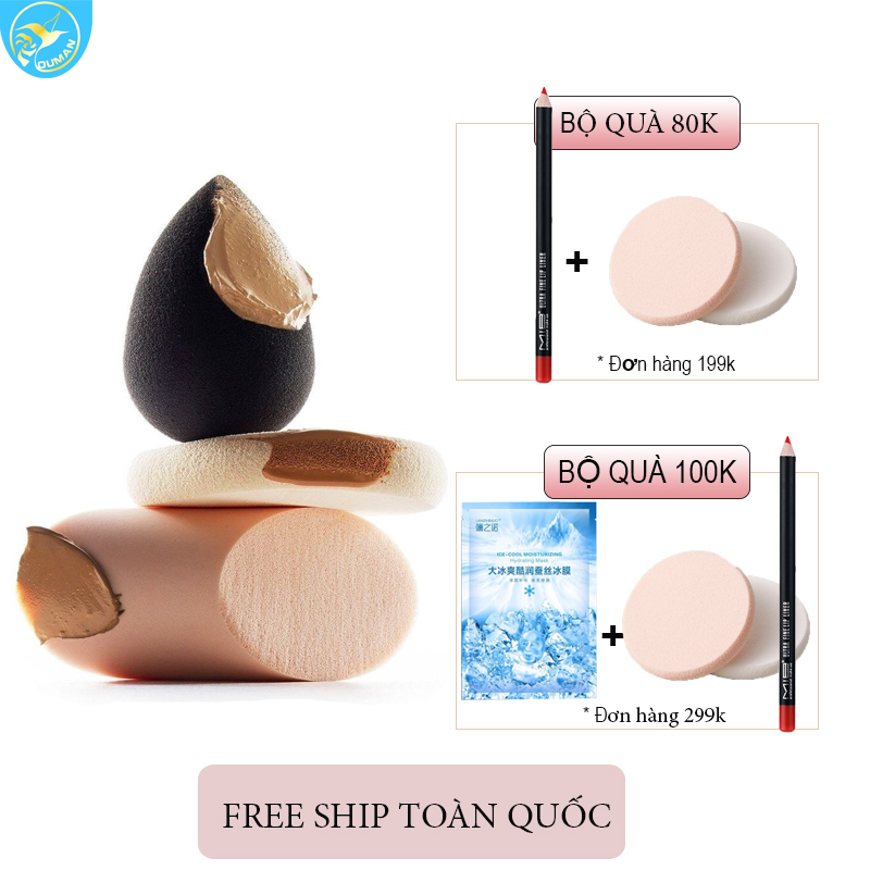 Bông mút trang diêm 1 bông cute bông mut cao câp