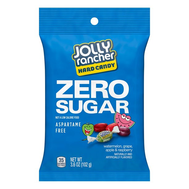 Kẹo trái cây không đường Jolly Rancher gói 102g/ USA, Sugar free, không Cholesterol, hàng nhập Mỹ