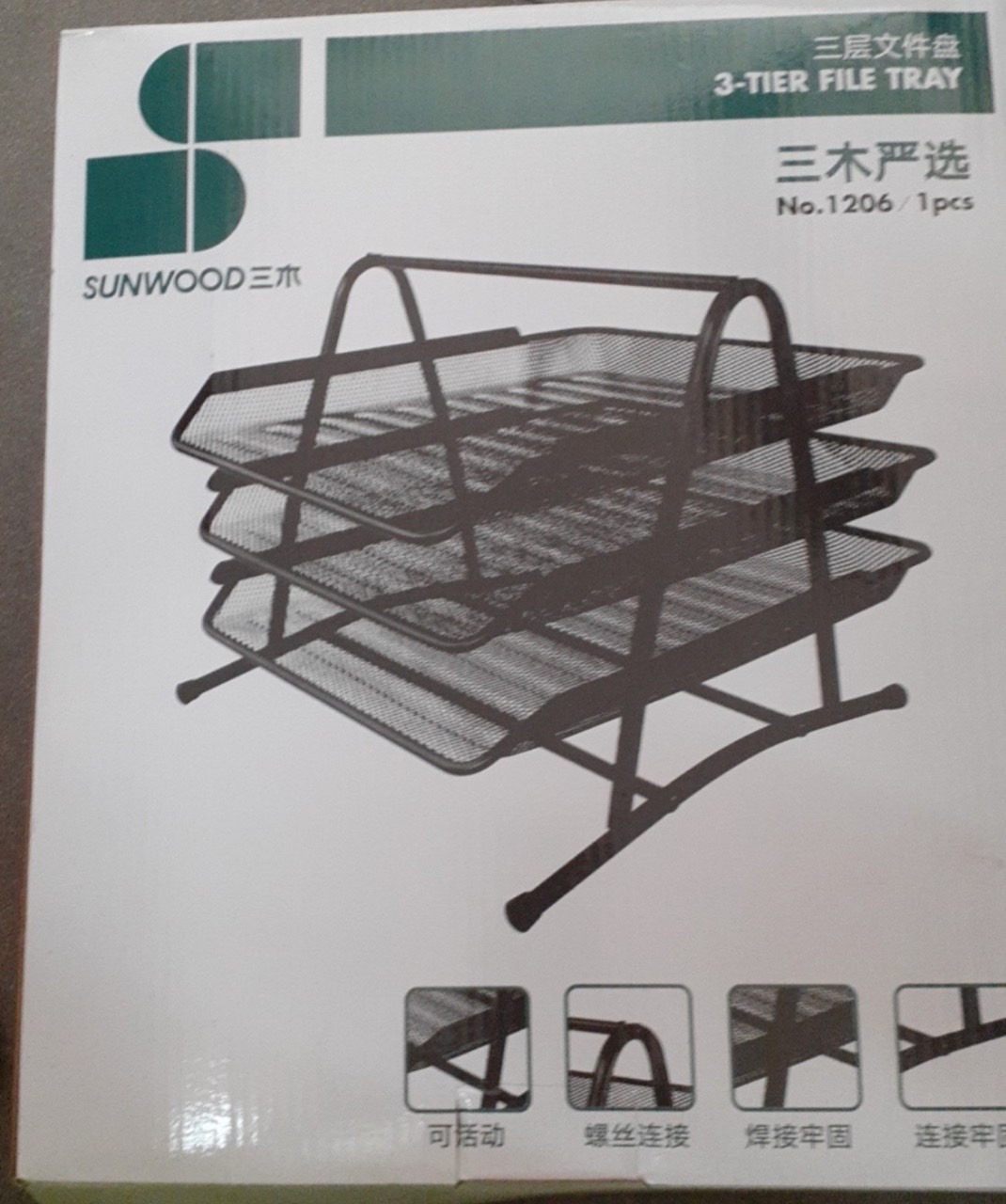 Giá để tài Liệu 3 tầng hợp kim Sunwood