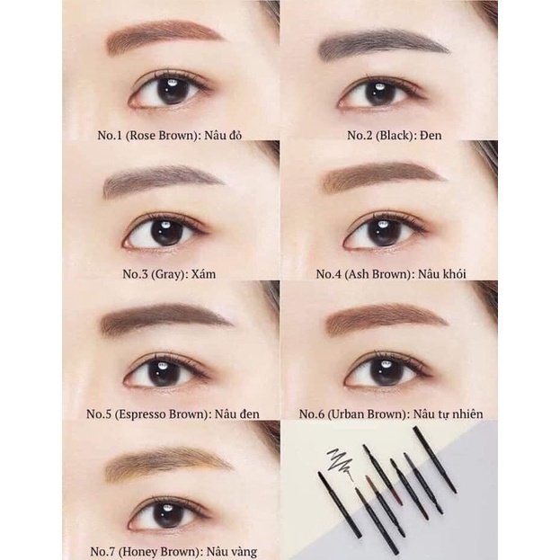 Chì Kẻ Chân Mày 2 Đầu Auto Eyebrow Pencil Innisfree