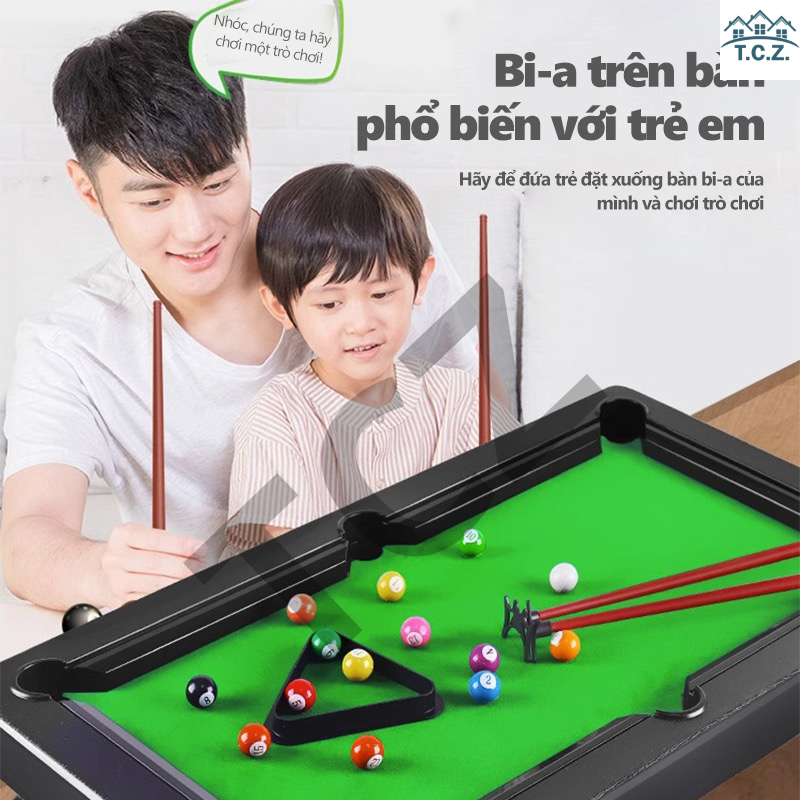 TCZ-HCM Bàn bida mini trẻ em, bàn bi-a người lớn 2 cơ - đồ chơi trẻ em bàn bi da phăng 2 người chơi, bóng bi-a mini trò chơi bi-a, trò chơi tương tác, trò chơi giáo dục giữa cha mẹ và con cái tại nhà.