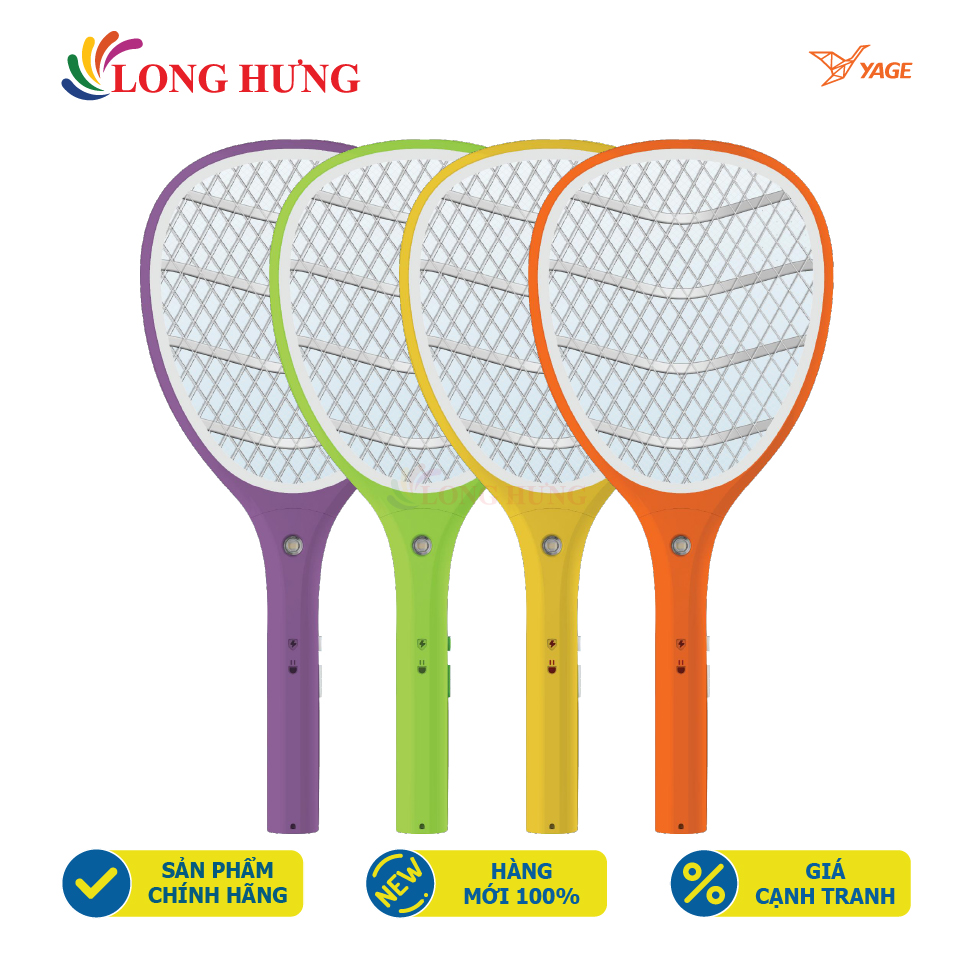 Vợt bắt muỗi Yage YG-DW01 - Hàng chính hãng - 3 lớp lưới bắt muỗi dễ dàng, pin 400mAh có sạc nhanh