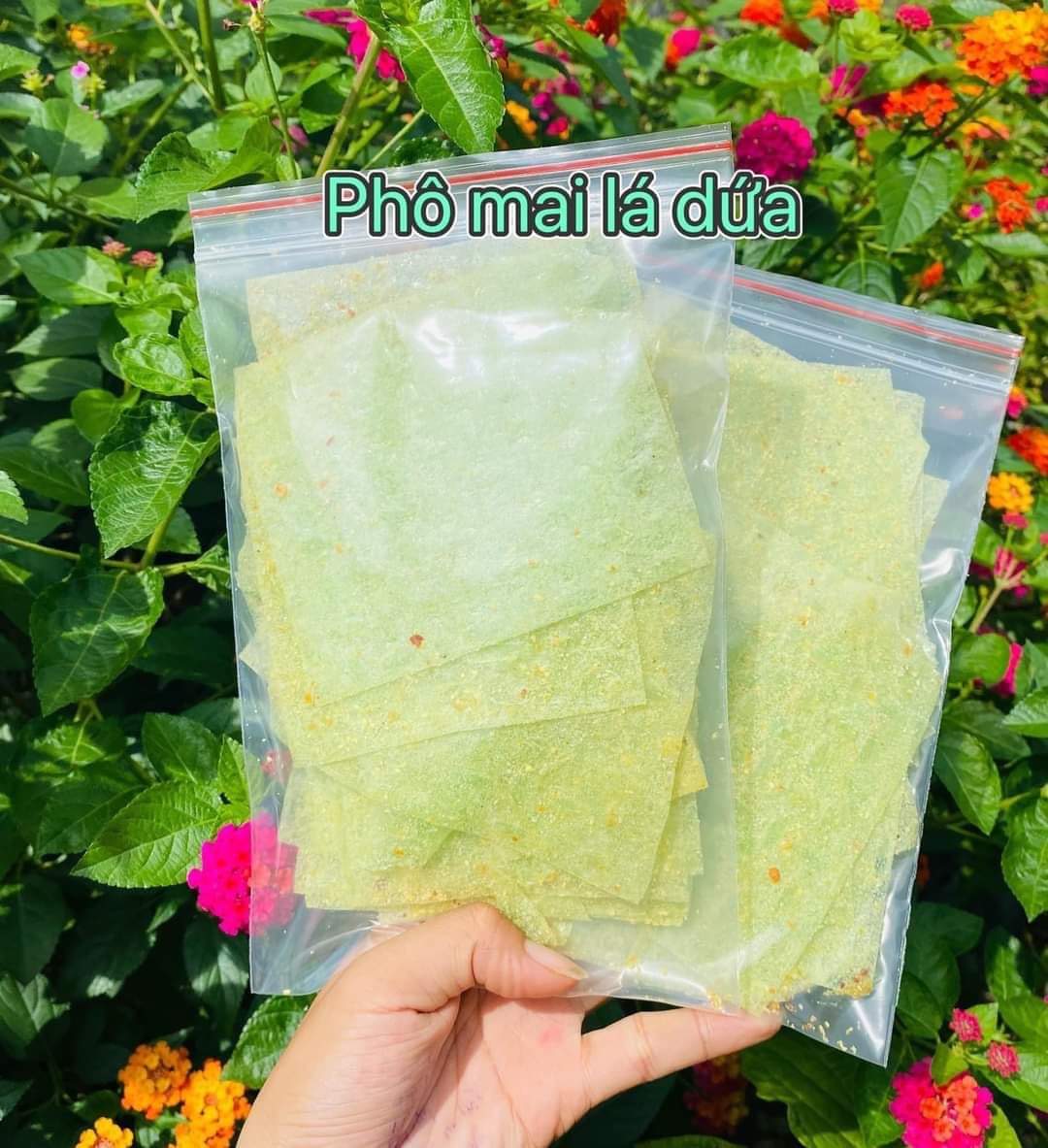 Combo 10 bịch/5 bịch bánh tráng phô mai lá dứa