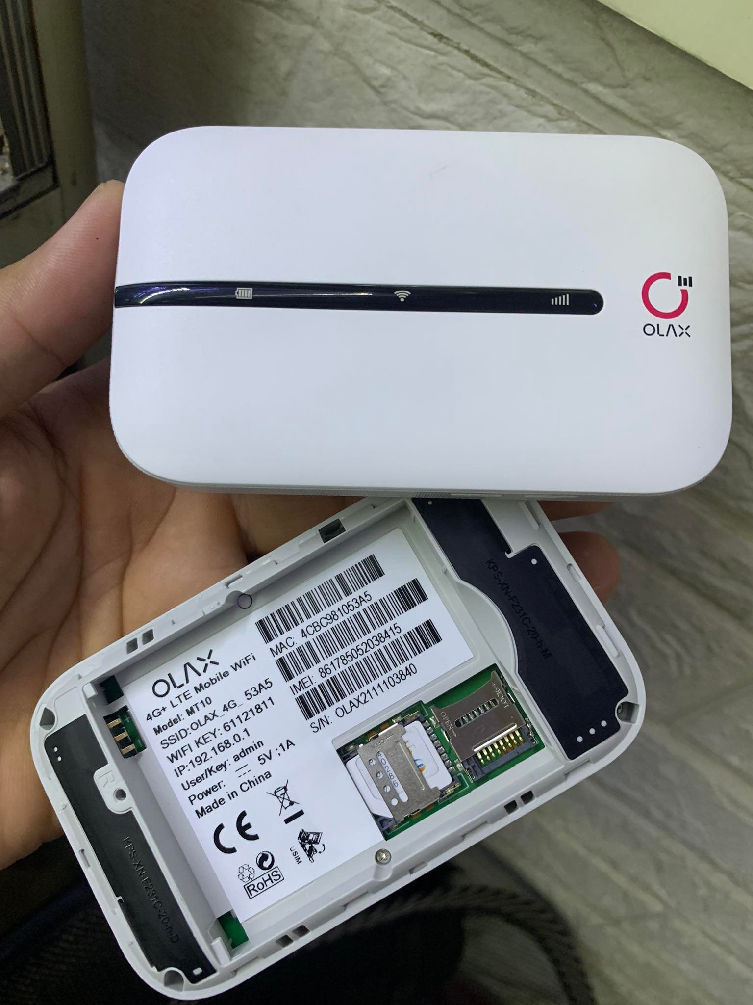 Bộ phát wifi 4G olax MT10 tốc độ 150Mbps dung lượng pin 3000 mAh new