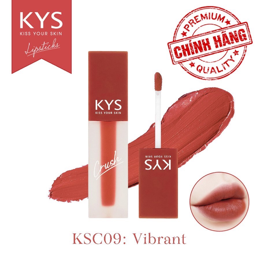 Son kem lì lâu trôi mềm môi màu chuẩn KYS chocolate Crush không chì, an toàn cho bà bầu – CAM HỒNG ĐẤT