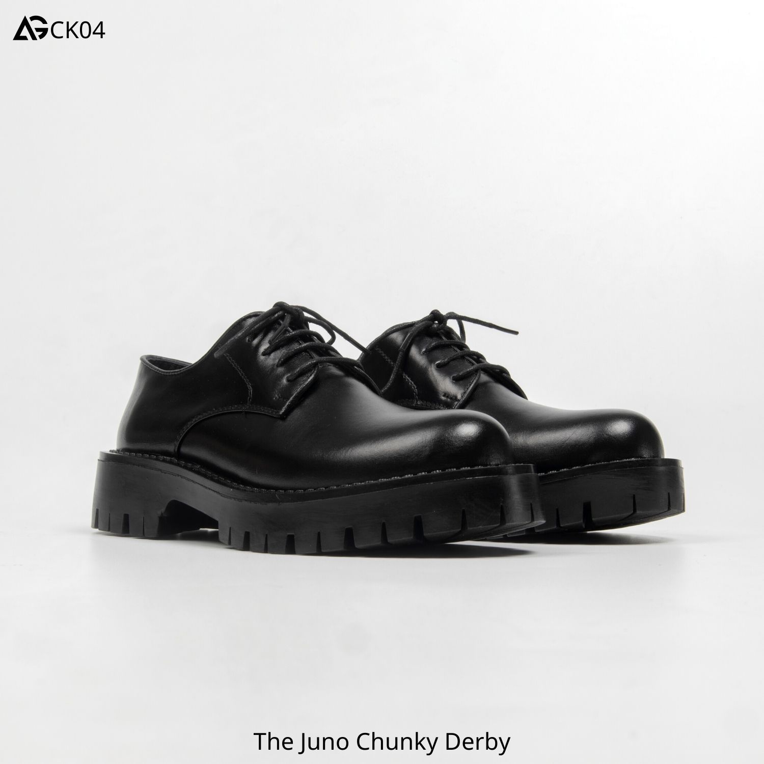 Giày nam da bò cao cấp nhập khẩu handmade The Juno Chunky Derby August CK04  bảo hành 12 tháng