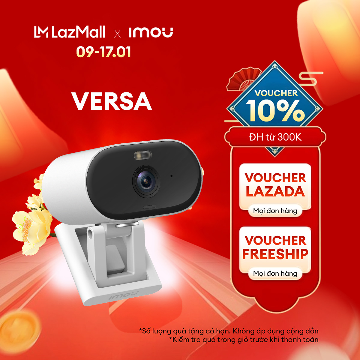 Camera Imou Wifi Versa trong nhà và ngoài trời I IPC-C22FP I Đàm thoại I Phát hiện chuyển động I Màu ban đêm