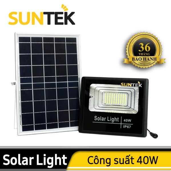 Đèn năng lượng mặt trời suntek 40w - stk40w - bảo hành 36 tháng