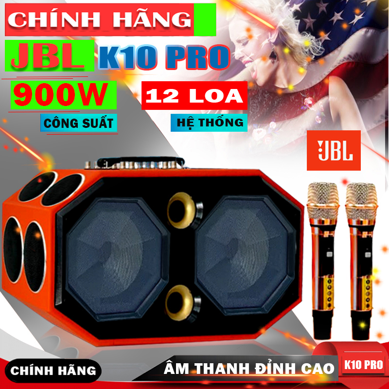 Cực phẩm 2024 | loa xách tay karaoke jbl k10 pro, hệ thống 12 loa, 12 đường tiếng, công suất 900w, hệ thống 12 loa, 12 đường tiếng, 2 bass 25cm, 8 trung, 2 loa treble - có reverb, 11h hát karaoke