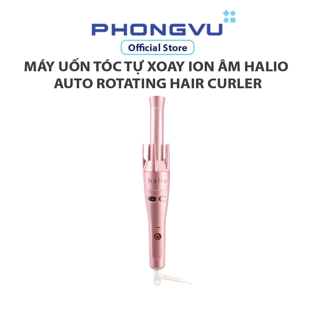 Máy Uốn Tóc Tự Xoay Ion Âm Halio Auto Rotating Hair Curler Bảo hành 12 tháng