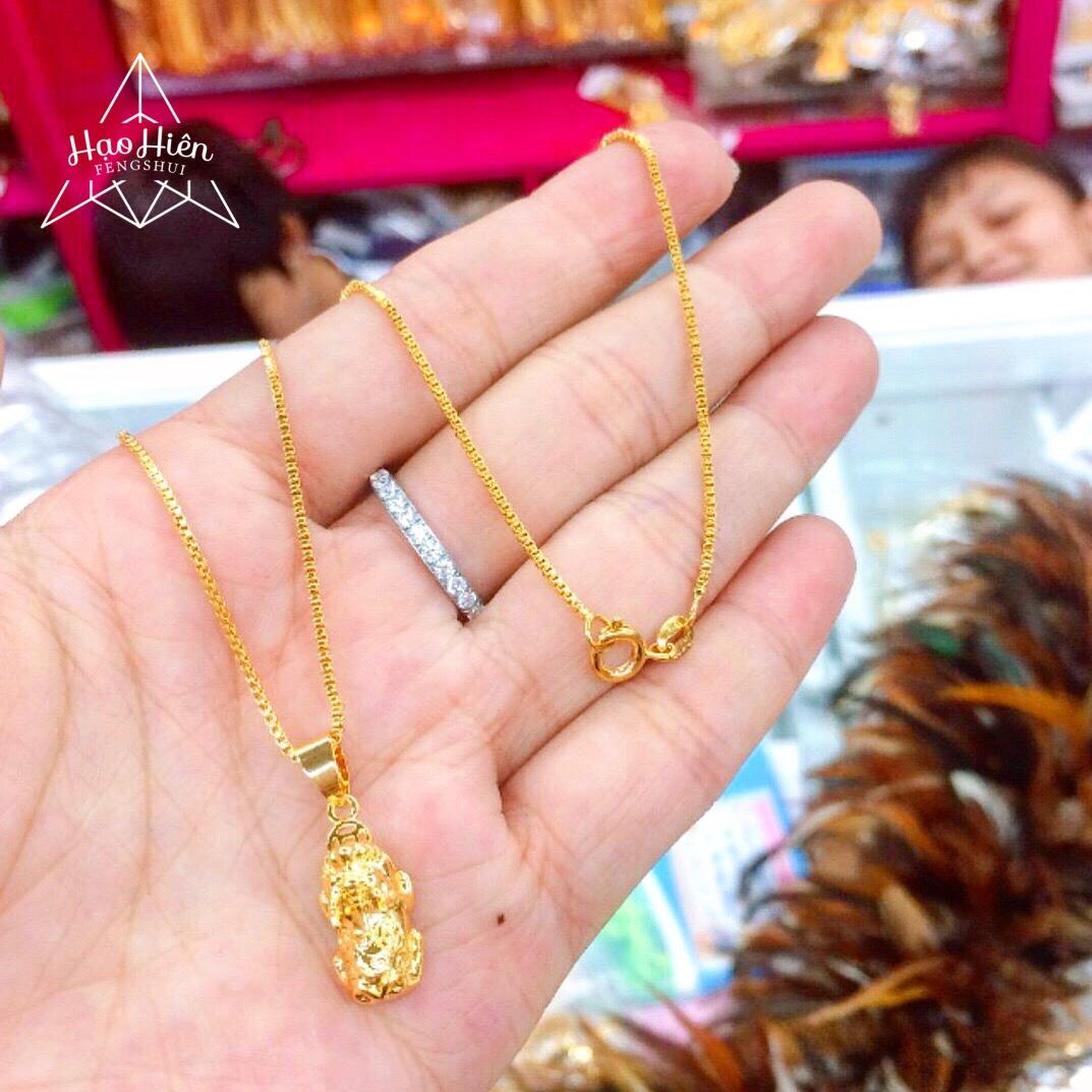 Dây chuyền nữ mặt Tỳ Hưu mạ Vàng 18K Cao Cấp X.DC0017-M25.D23 – Quà sinh nhật, quà tặng tết, dây chuyền tỳ hưu cho nữ, dây chuyền tỳ hưu bọc vàng, vòng cổ tỳ hưu bọc vàng, vòng cổ tỳ hưu phong thủy, dây chuyền nữ cá tính